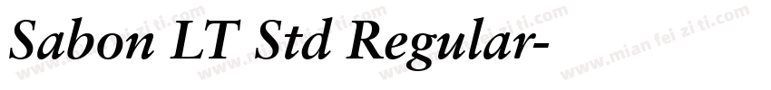Sabon LT Std Regular字体转换